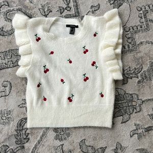 Forever 21 Cherry Sweater
